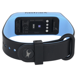 reflex 2.0 smart band in cool grey with electric blue accent